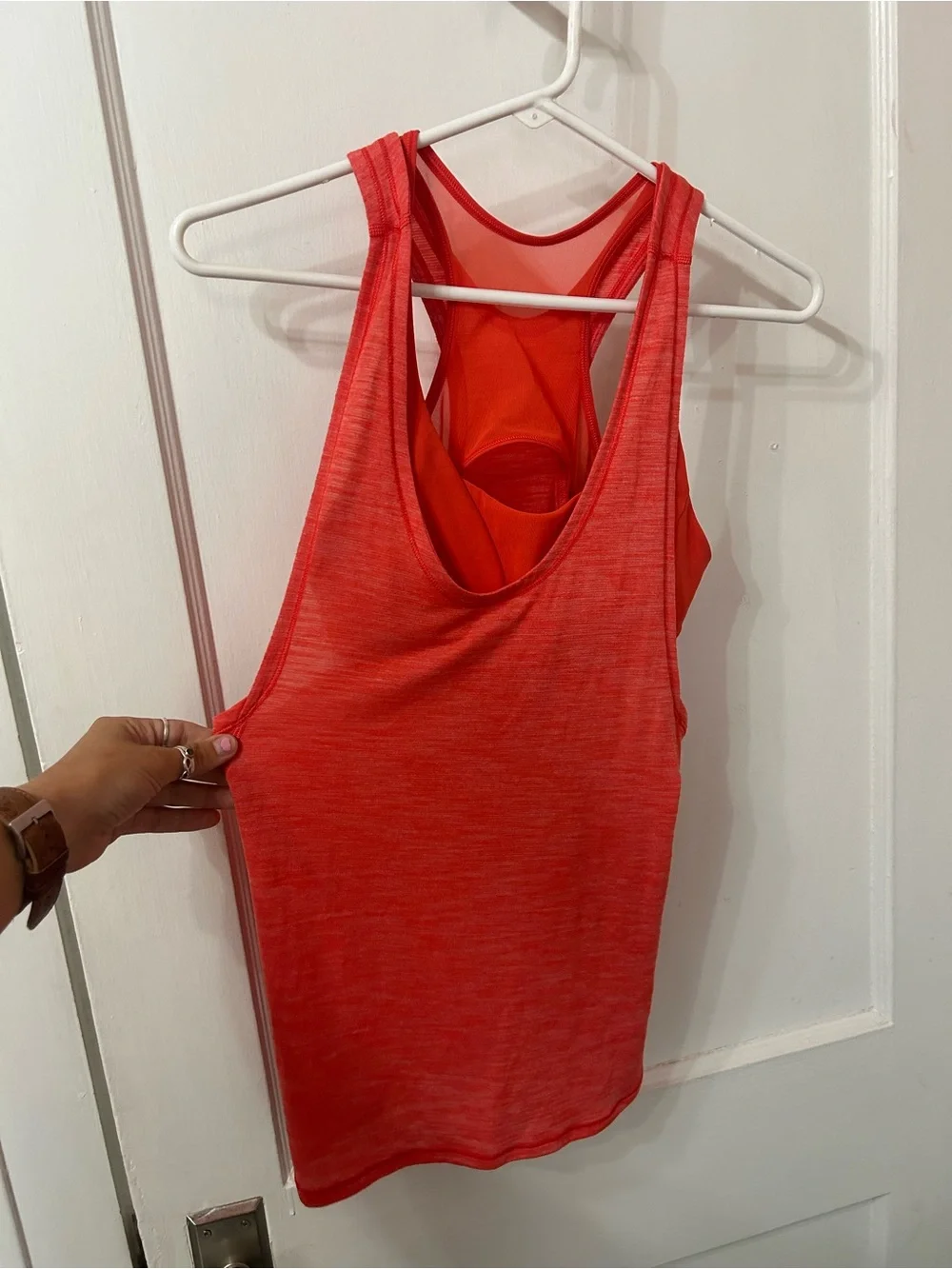 lululemon athletica coral Racerback Tank Top